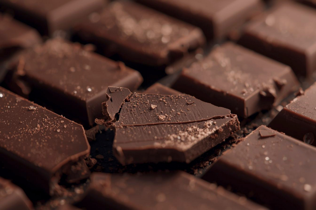 Dark chocolate samples at ChocoFest