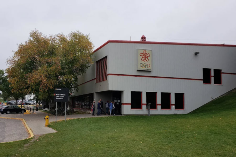 Exterior Entrance to the Red and White Club, McMahon Stadium Calgary