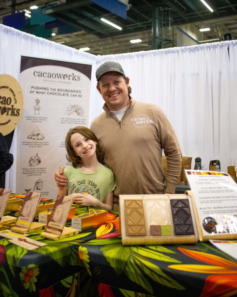 Cacaoworks booth at ChocoFest